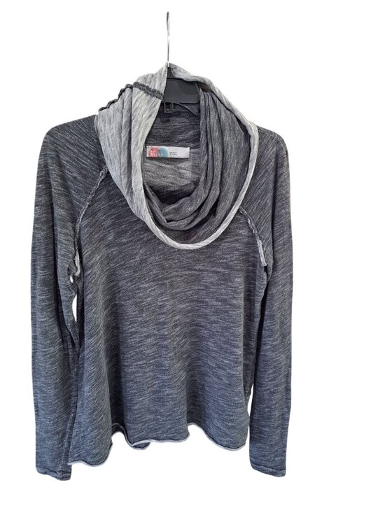 Free People Tops - Free People Beach Cocoon Funnel Neck Sweatshirt Gray Long Sleeve Top Women's S